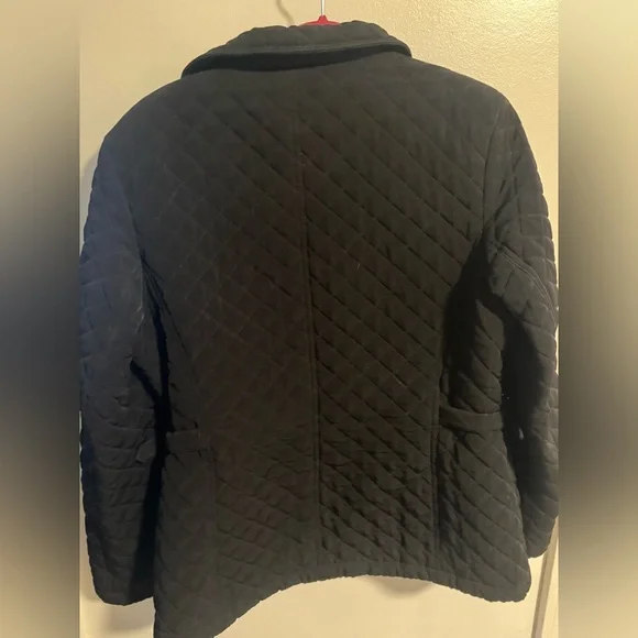 Black Quilted Women's Jacket - Picture 5 of 6